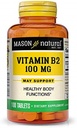 Mason Vitamiinid Mason Natural B2 100mg tabletid, 100 Count