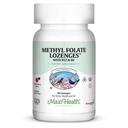 Maxi Health Methyl Folate Lozenges B12 & B6, Maitsestatud Mälu, Kardiovascular Health Hormone & Immune Support Gluten Free, Kosher Berry, 90 Count