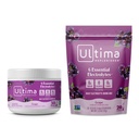 Ultima Replenisher Electrolyte Powder Drink Mix Bundle – Sugar Free – Viinamarjavaba, 30 Serving Canister ja 20 Stickpacks – 6 Elektrolüüte ja mineraale – Keto Friendly, Vegan, Non-GMO