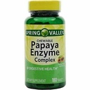 Spring Valley - Papaya Enzyme kompleks, 180 närimistabletti