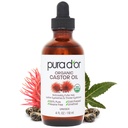 PURA D'OR 4 Oz ORGAANILINE kastoorõli - 100% puhas USDA sertifitseeritud külmpressitud, Hexane vaba ripsmetušš ja kulm seerum - Fuller, paksemad ripsmed ja kulmud - nahk ja juuksed