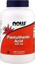 Nüüd toidud, pantoteenhape, 500 mg, 250 kapslit