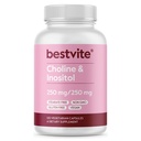 BESTVITE koliininositool 500mg (120 taimekapslit) - Steaate ei ole - täiteaineid ei ole - kaltsiumfosfaati ei ole - vegan - mitte GMO - gluteenivaba