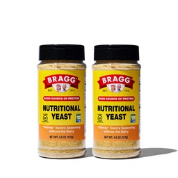 Bragg Premium Nutritional Yeast Seasoning - Vegan, Gluteenivaba - Hea Valgu Ja Vitamiinide Allikas - Toitaineline Savory Parmesan Juustu Asendaja (Original, 4.5 Ounce (Pack of 2))