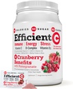 ANDREW LESSMAN efektiivne C + Cranberry kasu 30 paketti - immuunsus, energia, stress ja kuseteede tugi. C-vitamiini joogi leiutamine. Kaloreid pole. Ilma suhkruta. Ei mingeid süsivesikuid. Lihtne segada.