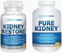 Neerud Restore & Pure Kidney 2-Pack Bundle neerude puhastamiseks ja valgu taseme toetamiseks madala valgusisaldusega neeru dieediga