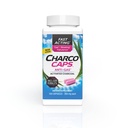 Charcocaps Fast Acting Gas Relief Bloating & Flatulence, Drug Free Detoxating Aktiivsöe valem, 100 kapslit, 30 päeva pakkumine, roosa