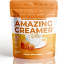 Superfoods Company Amazing Creamer kollageeniga - Keto Creamer-Hyaluronic Acid & MCT Oil - Aju suurendab ja piirab isu - toetab tervislikku nahka ja juukseid - dieet-sõbralik [30 serveerimist] [soolatud karamelli]