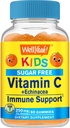 Well Yeah Echinacea (5 mg) koos C-vitamiiniga (250 mg) Suhkruvabad kummikud lastele | Immune Support Supplement | Orange Flavor | 60 Count