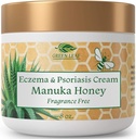 Manuka mesi ekseem Kreem Niisutav Lotion Fragrance tasuta psoriaasi leevendamiseks - Sügelev, kuiv nahalööve salv - Nahka rahustav niisutaja - Keha ja näo kreem - Lapsed ja täiskasvanud 8oz