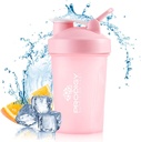 Prodigy Nutrition Labs Premium Shaker Pudel Ideaalne valgu raputamiseks ja enne treeningut - 14 Ounce (Pink)
