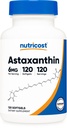 Nutrikost astaksantiini 6mg, mitte-GMO ja gluteeni vaba, 120 Softgels (4 kuu pakkumine)