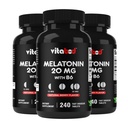 Melatoniin 20 mg - 240 Kiiresti lahustuvad tabletid - ravimivaba - looduslik marjamaitse - taimetoitlane, mitte-GMO, gluteenivaba 240 loend (pakk 3)