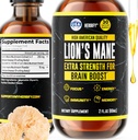 HERBIFY Lions Mane Supplement - Daily Mushroom Supplement for Memory, Focus & Clarity - Brain Booster - Lions Mane Tincture for Immune Support - 2 Fl oz