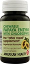 American Health Papaya Enzyme koos klorofülliga - 100 närimistabletti - soodustab toitainete imendumist - mitte-GMO, vegan, gluteenivaba - 33 serveerimist