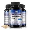 Kaalium Magneesium Supplement 1000mg, Magneesium Kaalium Tsink Aspartaat Tugi Vaskulaarsed, Luu, Südame, Lihaste Ja Närvi Tervis, Mitte-GMO, Vegan, (120 kapslit)