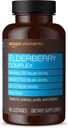 Elemendid Elderberry Complex, Immuunsüsteemi tugi, 60 Berry Maitsestatud Lozenges, Elderberry 100mg, vitamiin C 103mg, tsink 12mg ühe serveerimise kohta (pakendamine võib erineda)