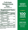 Looduse Bounty Kaltsium Magneesium & Tsink Kapslid, Immuunsus Ja Toetav Luu Tervis, 100 Arv (2. pakk)