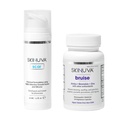 Skinuva® Scar (1,7 oz) & Bruise (14 kapslit) - Advanced Silicone Cream formuleeritud kasvufaktorid ja homöopaatiline Bruise Remedy formuleeritud Arnica, Bromelain & Zinc