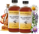 Mickelberry Gardens Lõõgastav Honey Tonic - Natural Tension Relief & Sleep Toetus Kummel, Lavendel & Orgaanilised maitsetaimed - 8 Oz (pakk 2)