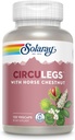SOLARAY CircuLegs with Horse Chestnut Extract, Gotu Kola, Butcher's Broom, and More, Circulation and Vein Support for Healthy Legs, 60-Day Guarantee, Lab Verified (60 Serv, 120 VegCaps)