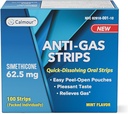 Anti Gas Relief 100 Strips | Mint Maitse Suukaudne Lahustumatu Puhutav Anti Bloating Relief Strips | Kiire gaasivabastus täiskasvanutele | Tõhus pulbitsemine Abi naistele | Simethicone Anti Bloating naistele