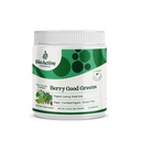 BIOAKTIIVSED TOITAINED: Berry Good Greens - Superfood Powder - 30 Servings - 100% USDA Organic Non-GMO Vegan Supplement, Aitab Suurendada Energiat, Detox, Tervislik Metabolism, Kogu Toidu Toitumine