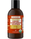 Kate Naturals Päevalilleletsitiin Vedelik toiduvalmistamiseks ja küpsetamiseks. Vedel letsitiin kummidele, smuutidele ja laktatsioonilisandile (4 oz, orgaaniline, vegan, gluteenivaba)