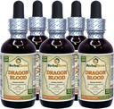 Dragon Blood Vasin (Daemonorops Draco) Tinktuur, Kuivatatud Vaigu Vedel Ekstrakt (Brand Name: HerbalTerra, Proudly Made in USA) 5x2 fl.oz (5x60 ml)