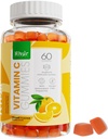 Khair Halal C-vitamiini kummid - Mitte-GMO, Gluteenivaba, želatiinivaba, taimetoitlane - immuunsuse tugikummid, halal maitsvad vitamiinid täiskasvanutele ja lastele - 60 Gummies