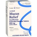 Foster & Thrive Rindkere ummistus limaskesta laiendatud vabanemine, 600 mg Guaifenesiin leevendab liigne lima põhjustatud rindkere ummistusi (võrreldes Mucinex 12-tunnise laiendatud vabanemisega), 40 tabletti