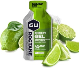 Gu Energy Roctane Ultra Endurance Energy Gel, On-The-Go Sport Nutrition jooksmiseks, jalgrattasõiduks, matkamiseks või suusatamiseks, Soolatud Lume, 24-Count