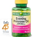 Spring Valley Õhtune Primrose Õli Naiste Tervis Toidulisa Softgels, 1000 mg, 75 Count, Softgels, Õhtune Primrose Õli Kapslid 1000mg Bundle LualL on 45 Diabeet Dekodeeritud