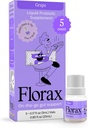 Florax - Vedel probiootikum - On-The-go soolestiku toetus naistele, meestele ja lastele - Vegan, Gluteenivaba, Laktoosivaba, Sojavaba ja säilitusainetevaba - Viinamarjamaitse - 5 viaali