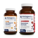 Metageenika Bundle - Ultra Potent-C närimis- ja magneesiumglütsinaat - 90 tabletti Ultra Potent-C närimiskõlblik immuunsüsteemi ja antioksüdantide toetamiseks - 120 tabletti Mag Glycinate Närvisüsteemi toetuseks