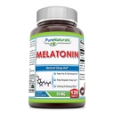 Puhtad looduslikud melatoniini lisand | 10 mg ühe serveerimise kohta | 120 tabletti | Mitte-GMO | Gluteenivaba | Valmistatud USA-s