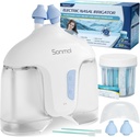 Sonmol Electric Nasal Irrigation System (Nasal Irrigation, White), Ninapuhastaja Sinus Adult, Isepuhastav ninapuhastaja 50 paki soolalahusega
