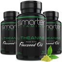(3 Pack) Smarter L-Theanine 250mg toidulisand, mitte-GMO linaseemneõli, 150 vedelat softgels