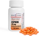 Soolestiku kaetud aspiriini tabletid 325 mg (100 krahv) poolt GeriCare- NSAID valu leevendaja ja palaviku vähendaja kaetud aspiriin täiskasvanutele - regulaarne tugevus aspiriin peavalu artriit