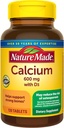 Nature Made Calcium 600 mg koos D3-vitamiiniga, toidulisand luude toetamiseks, 120 tabletti (3. pakend)
