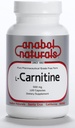 Anabol Naturals L-karnitiin 120 kapslit - 500mg puhas L-karnitiin kapsli kohta, 120 serveerimist