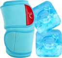 Comfytemp Suur põlve jääpakend Paki 2 geeli pehme külma pakendiga, korduvkasutatav kompressiooni põlve traks Meniscus Tear, liigesevalu leevendamine, artriit, ACL, pärast operatsiooni saada hästi kingitusi, mehed naised jooksevad