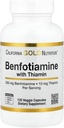 California Gold Nutrition Benfotiamiin tiamiiniga, 250 mg, 120 Veggie kapslit