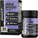 ONNIT New Mood Daily Stress Support kapslid, IGENTM mitte-GMO testitud, une- ja meeleolutoetus meestele ja naistele, igapäevase stressi juhtimise kapslid, 30 loend