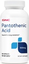 GNC Pantoteenhape 500mg, 100 kapslit, toetab energia metabolismi