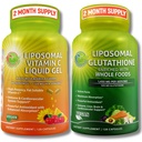 TARBIJAD UURING Liposomaalne C-vitamiin 1100mg Vedel geelkapslid - komplekt koos - Liposomaalne Glutatioon 500mg täiendus