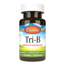 Carlson - Tri-B, vitamiin B kompleks, 25 mg vitamiin B-6, 400 mcg vitamiin B-12, foolhappe energia pillid, südame-veresoonkonna tervise edendamine, B kompleksvitamiinid, B12 täiendus, B-vitamiini kompleks, 120 tabletti