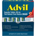 Advil valu leevendaja ja palaviku vähendaja, valu leevendav ravim ibuprofeeniga 200 mg peavalu, seljavalu, menstruaalvalu ja liigesevalu leevendamiseks - 50x2 kaetud tabletti
