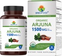Brieofood Organic Arjuna 1500mg, 45 Servings, Taimetoitlane, Gluteenivaba, 90 Taimetoitlane Tablett