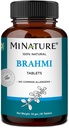 Brahmi tabletid - 90 tabletti, 1000 mg |45 päeva pakkumine | mi Nature | 100% looduslik Brahmi tablett | Vegan | Bacopa Monnieri | Indiast